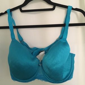 Teal blue Chantelle bra